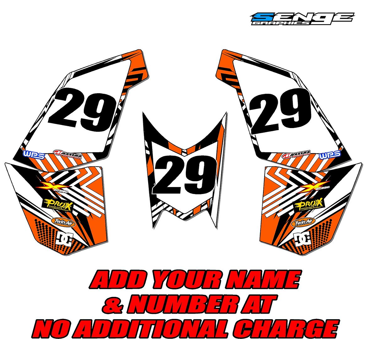 450XC 450SX 450 XC SX KTM GRAPHICS KIT ATV QUAD 4 WHEELER STICKERS