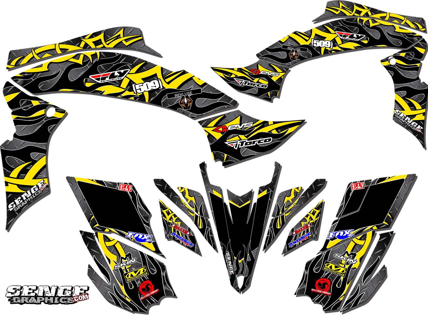 CANAM CAN AM DS90 DS 90 GRAPHICS KIT ATV STICKERS DECALS DECO 4 FOUR