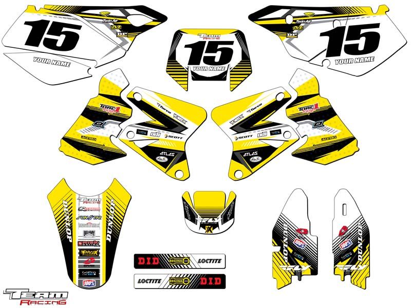 2000-2004 SUZUKI DRZ 400 KIT DE GRÁFICOS CALCOMANÍAS PEGATINAS BICICLETA DE TIERRA 2001 2002 2003 - Imagen 4 de 4