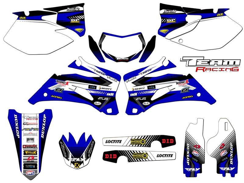 2007-2014 YAMAHA WR 250 GRAPHICS KIT DECALS 2008 2009 2010 2011 2012 2013 WR250F - Picture 3 of 4