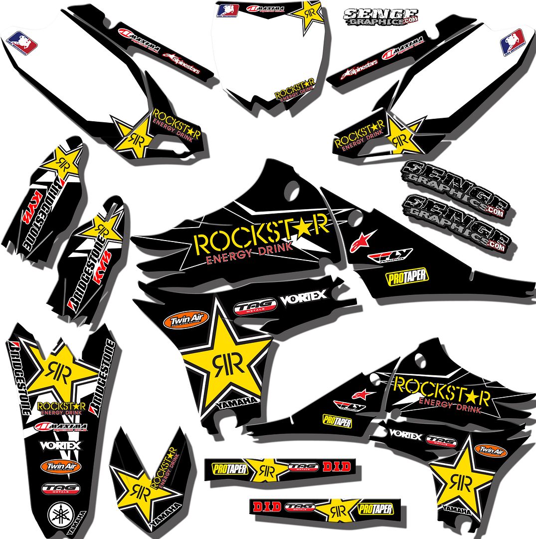 2000 2001 2002 2003 2004 2005 2006 2007 TTR 125 GRAPHICS KIT YAMAHA