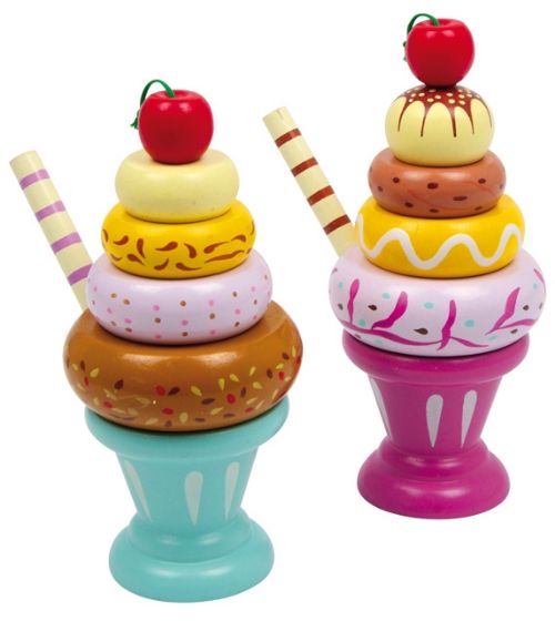 Wooden Toys Play Food Ice Cream Sundae Ice Lollys Play Kitchen Ebay 