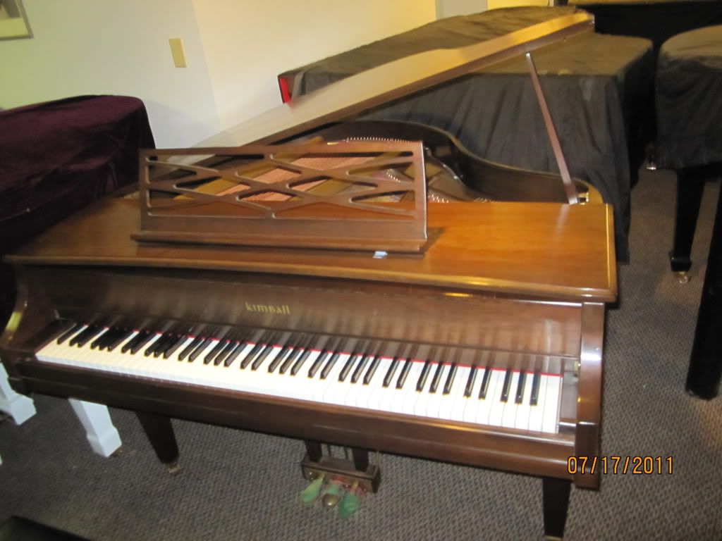 1985 KIMBALL LA PETITE BABY GRAND 4'5 WALNUT BENCH eBay