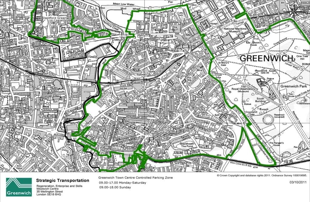 FightBack Forums > Greenwich Council PCN in Gigantic CPZ (more than 12 roads)