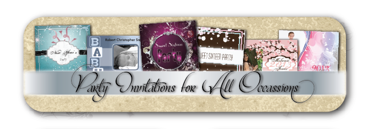 Pam's Designs - Party - Birthday - Graduation - Baby - invitations