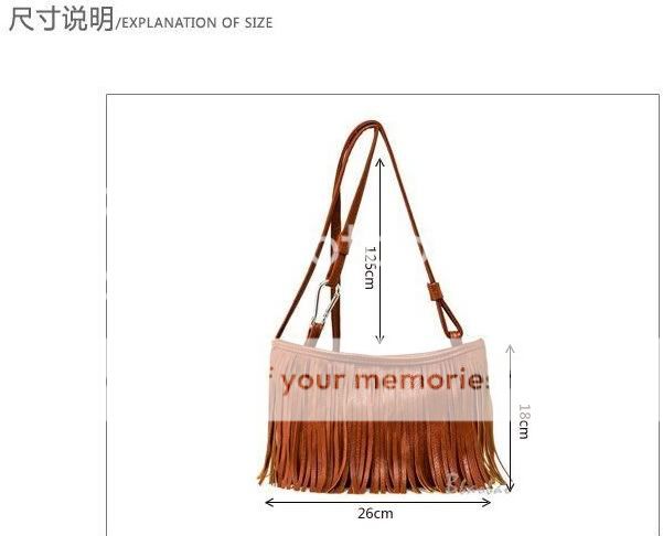   PU leather fringe small handbags girl bag purses handbag shoulder bag