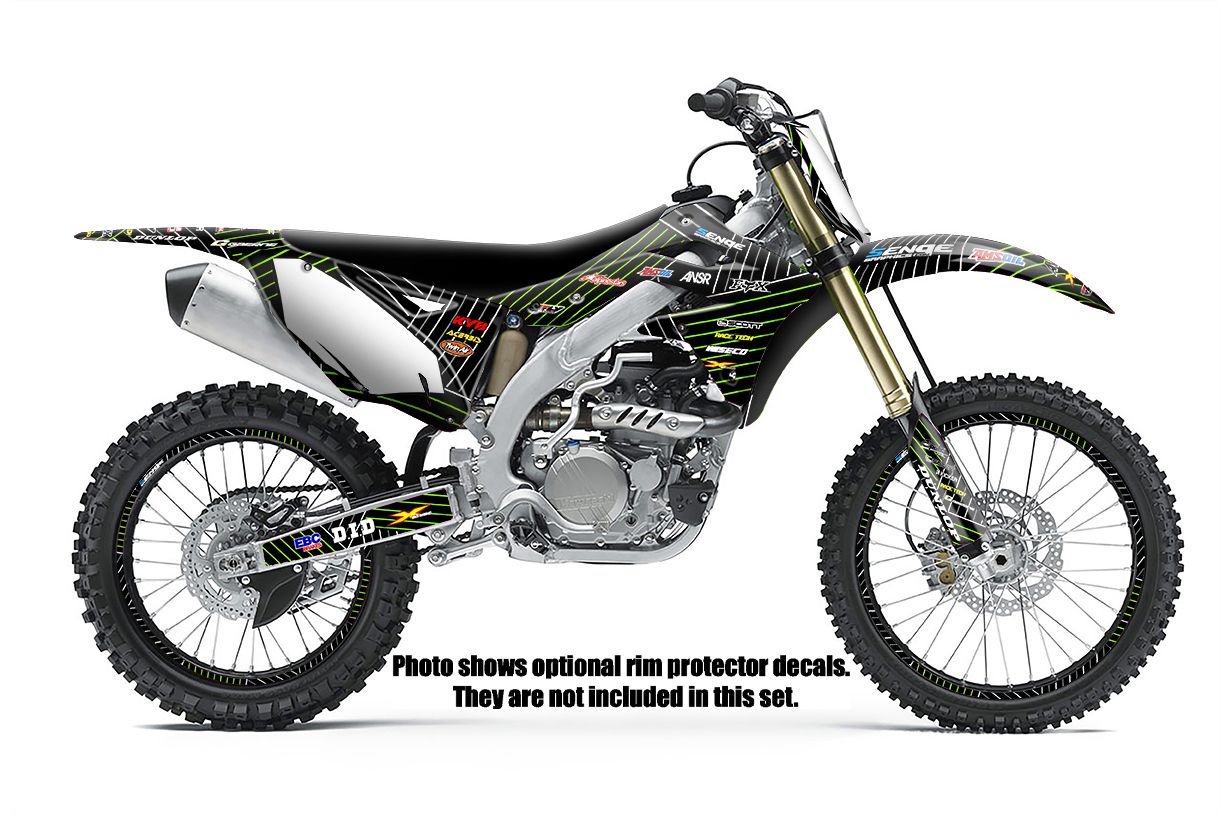 ALL YEARS KX 65 GRAPHICS KIT KAWASAKI KX65 DECO DECALS STICKERS ...