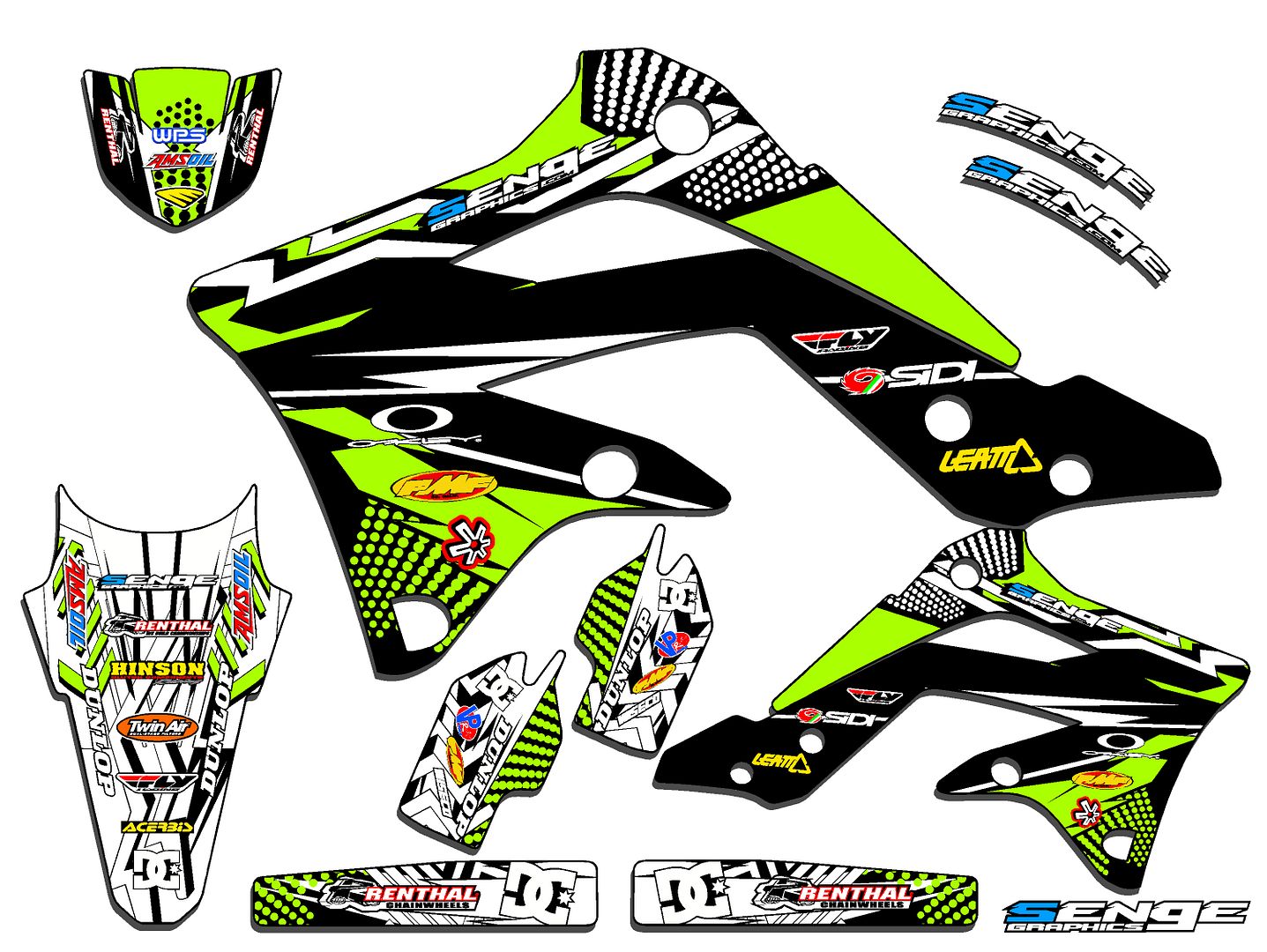 1997-2008 KLX 300 GRAPHICS KAWASAKI KLX300 DECO DECALS 2007 2006 2005 ...