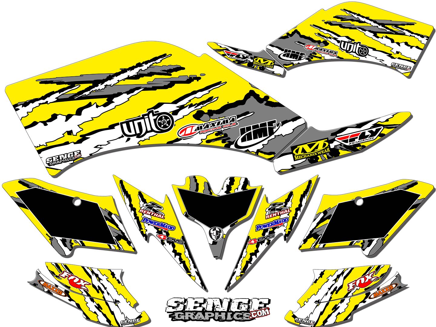 CAN-AM CAN AM DS450 DS 450 GRAPHICS KIT ATV STICKERS DECALS DECO 4 FOUR WHEELER