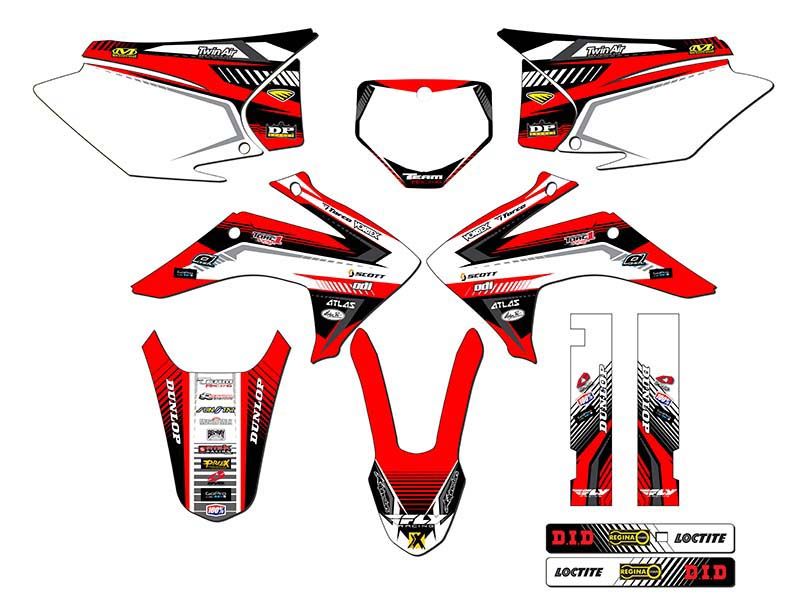 2015-2020 HONDA CRF 150F 230F GRAPHICS KIT DECALS 150 230 F 2016 2017 ...