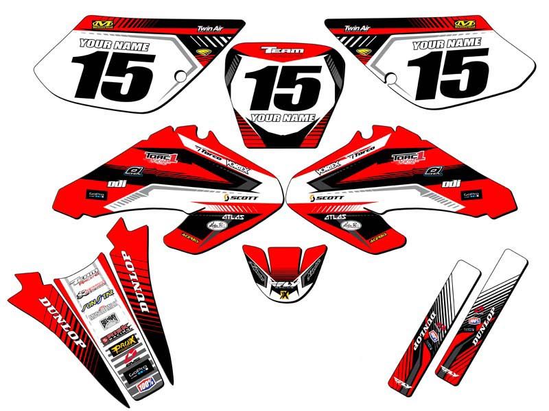 2001-2004 HONDA XR 80 100 GRAPHICS DECALS STICKERS DECO MX XR80 XR100 ...