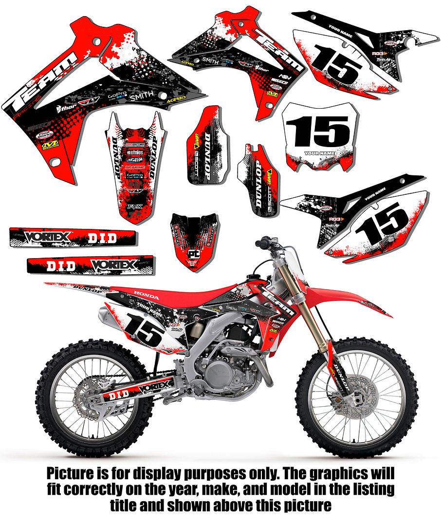 2015-2020 HONDA CRF 150F 230F GRAPHICS KIT DECALS 150 230 F 2016 2017 ...