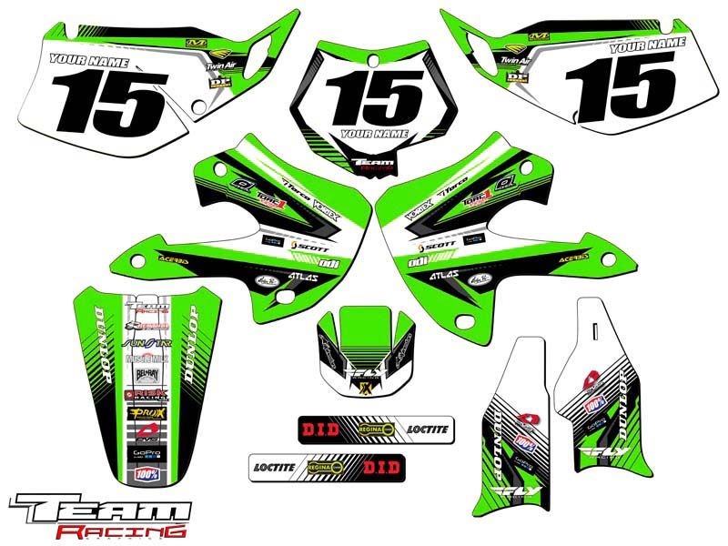 1997-2008 KAWASAKI KLX 300 KLX300 GRAPHICS DECALS 2007 2006 2005 2004 ...