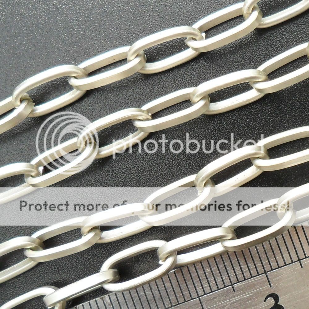 Fancy Matt Silver Plated Aluminum Chain Link Finding wl012(2ft)  